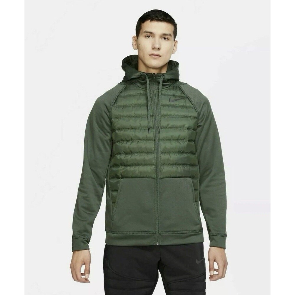 Men’s Nike Therma Synthetic Fill Training Green Jacket. BV6298-337. LARGE